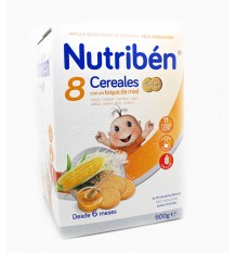 Nutriben 8 Cereales Miel Galletas Maria 600 g