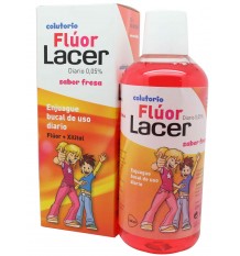 Fluor Lacer Tägliches Erdbeer-Mundwasser 500 ml