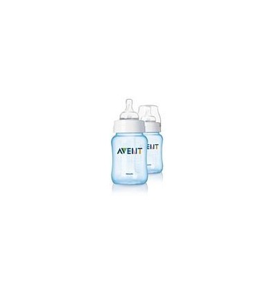 Avent Classic Biberon 260 ml + 260 ml Pack Duplo Azul