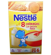 Nestle Cereales Papilla 8 Cereales galleta 600g