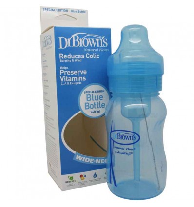 bottle dr browns blue wide mouth