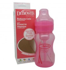 Dr Browns Bouteille Large Bouche Rose 240 ml
