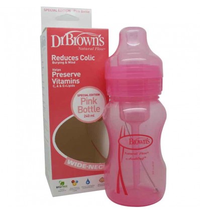 biberon dr browns rosa 240 ml