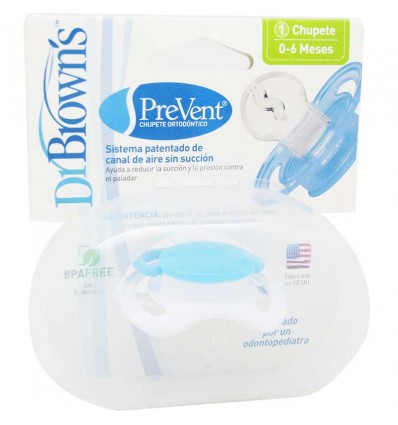 Dr Browns Pacifier Orthodontic Prevent Blue size 0-6 months
