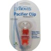 Dr Browns Broche clip sujeta chupetes naranja