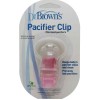 Dr Browns Snap clip holds pacifiers pink