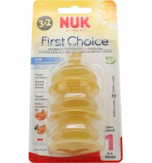Nuk Nipple First Choice Latex M1 Milk 0-6
