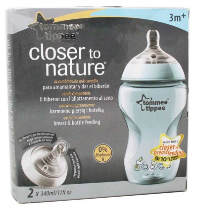 Tommee Tippee Biberon Pack Duplo 340 ml Azul