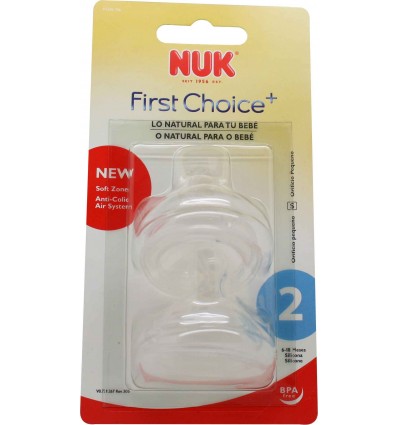 Nuk Tetina First Choice Silicona Agua S2 6-18 meses
