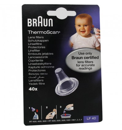 Braun Recambios Thermoscan 40 unidades