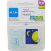 Mam Baby Chupete Night Silicona 0-6 meses azul elefante