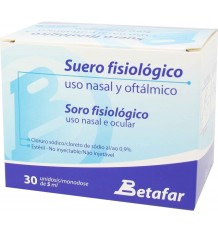 Betafar Suero Fisiológico uso nasal y oftalmico 30 unidades
