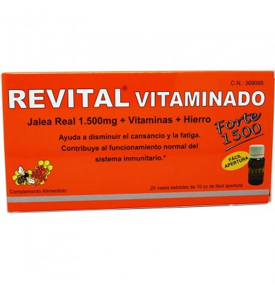 Revital Vitaminado Forte 1500mg 20 Ampollas