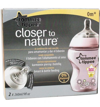 Tommee Tippee Biberon Pack Duplo 260 ml Rosa