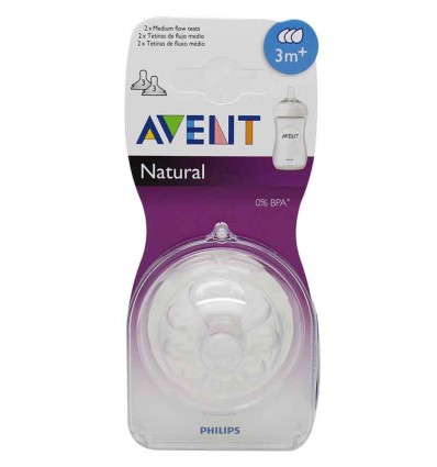 Avent natural tetina flujo medio