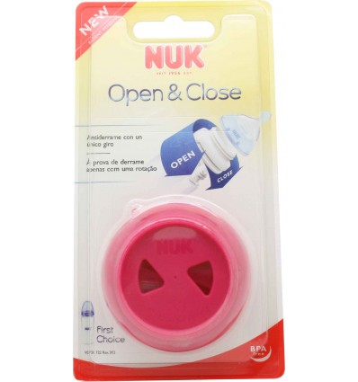 nuk sistema open close antiderrame biberon