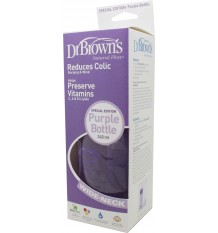 Dr Browns Biberon Boca Ancha Morado 240 ml