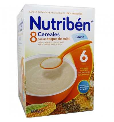 Nutriben Cereal 8 Cereal Honey Calcium 600 g