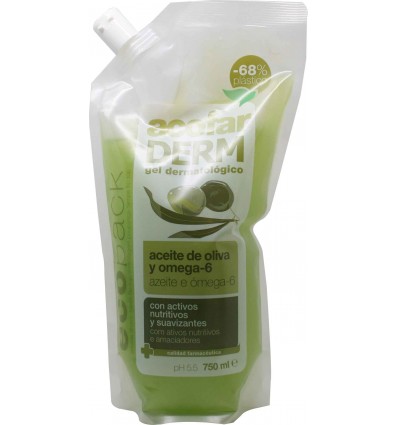 Acofarderm bath and shower gel olive oil ecopack