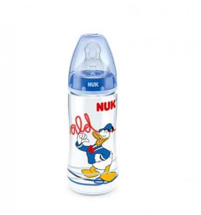 Nuk Biberon Silicona Pato Donald 2L Azul 300ml Nuk Biberon Silicona Pato Donald 2L Azul 300ml