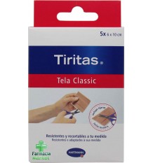 Tiritas Tela Classic 6x10 cm 5 unidades con tijeras