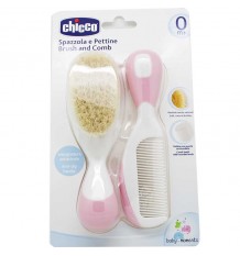 Chicco Cepillo y Peine Pelo Natural