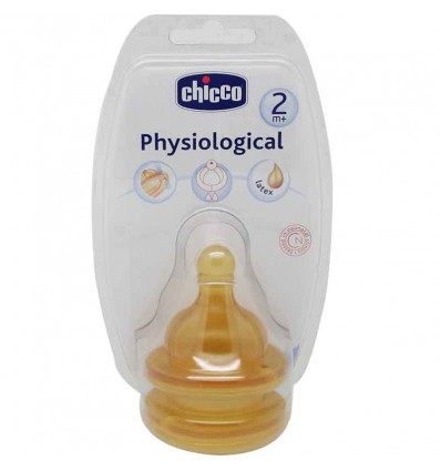 Chicco Tetina Latex Flujo medio 2 meses Chicco Tetina Latex Flujo medio 2 meses