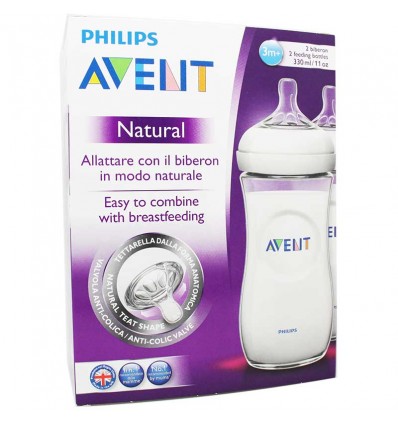 avent natural biberon 330 ml duplo ahorro