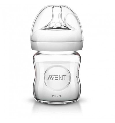 Biberon Avent Natural Vidrio cristal 120 ml Biberon Avent Natural Vidrio cristal 120 ml