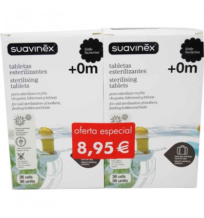 Suavinex Tabletas Esterilizantes 36 unidades Duplo Ahorro