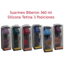 Suavinex Haute Couture Bottle Silicone 3P 360 ml