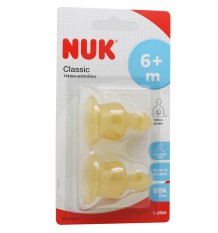 Nuk Tetina Latex L2 Alimentos 6-18 2 Unidades