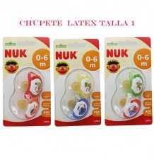 Chupeta Nuk Latex Bairro Sésamo 0-6 2 unidades Recém-nascido