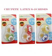Chupeta Nuk Latex Bairro Sésamo 6-18 2 unidades
