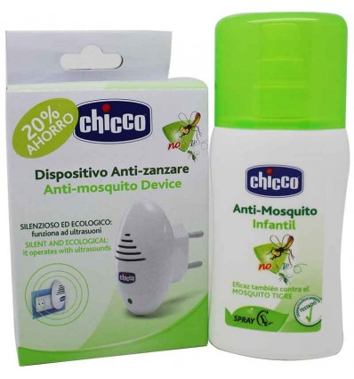 Chicco Antimosquitos Pack Spray Ultrasonidos