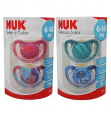 Chupeta Nuk Genius Latex 6-18 m 2 unidades