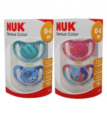 Chupeta Nuk Genius Latex 0-6 m 2 unidades