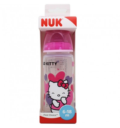 Nuk Biberon Silicona Hello Kitty 2L 300 ml rosa