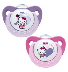 Oferta Nuk Chupete Silicona Hello Kitty 6-18 2 unidades