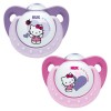Offer Nuk Pacifier Silicone Hello Kitty 6-18 2 units