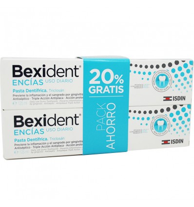 Bexident Encias Triclosan Pasta Pack Ahorro Duplo 250 ml Bexident Encias Triclosan Pasta Pack Ahorro Duplo 250 ml