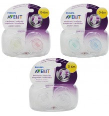 Avent Pacifiers Translucent 0-6 months