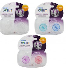 Avent Pacifiers Translucent 6-18 months