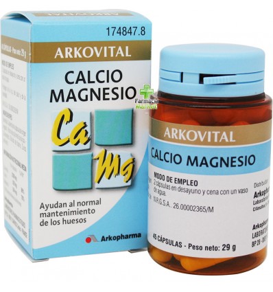 Arkovital Calcium, Magnesium 45 Arkocapsulas