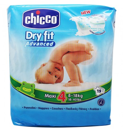 Chicco Diapers Maxi Size 2 8-18 kg 19 Units