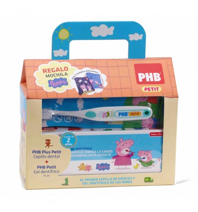 Phb Peppa Pig Pack Cepillo Gel Casita Mochila