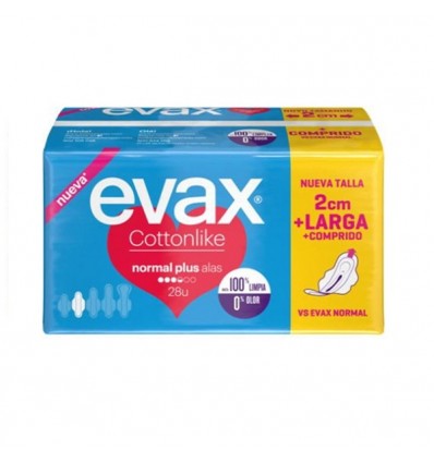 Evax Cottonlike Alas Normal Plus 28 compresas