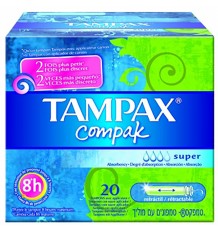 Tampax Compak Super 22 Unidades