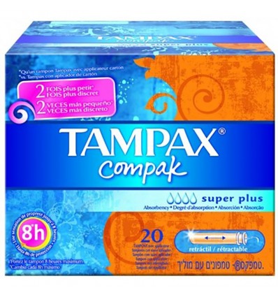 Tampax Compak Superplus 22 Unidades