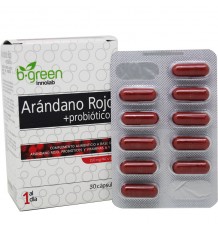 B Vert Rouge canneberge Probiotique 30 caps
